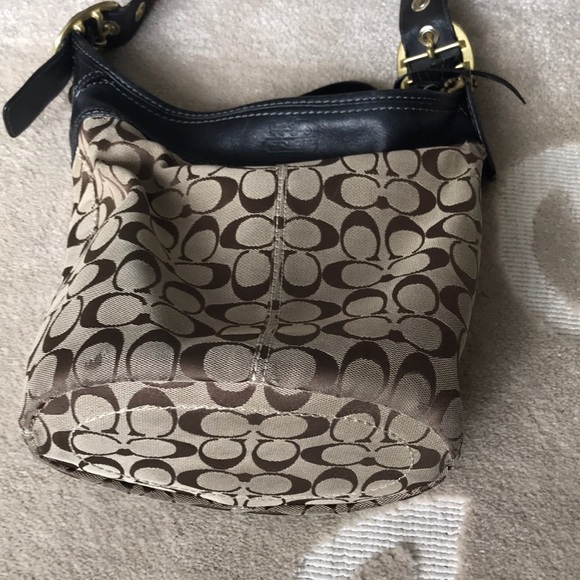 Coach Brown Leather Bucket Bag - Picture 4 of 5